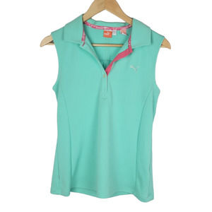 Puma Sleeveless Polo Drycell Mint Green M
